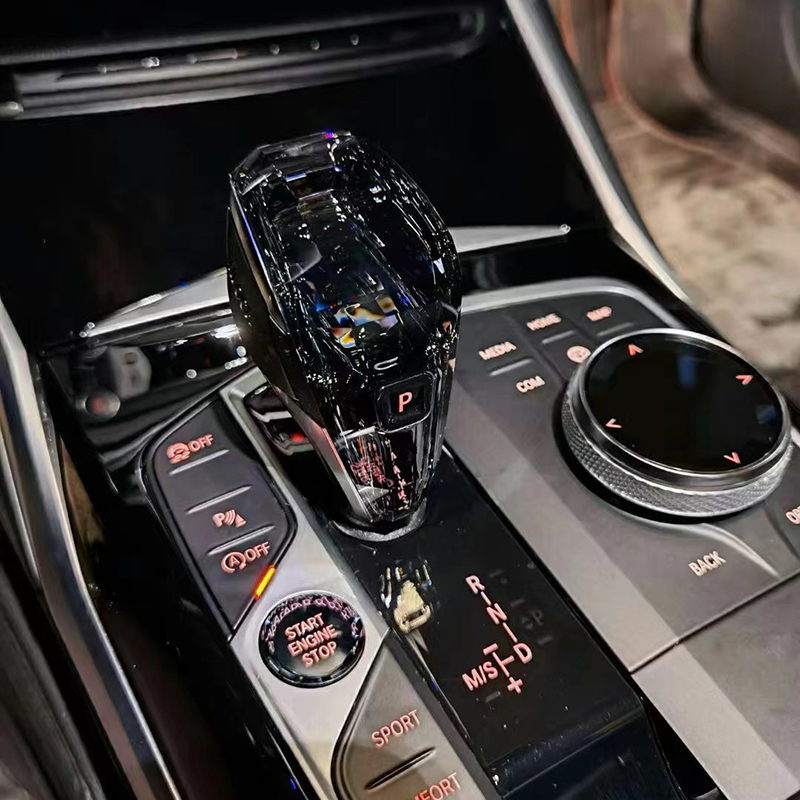 Ручка рычага переключения передач со светодиодной подсветкой для BMW 5 серии F, шасси F10 F11 F18, модифицированный Комплект из трех предметов