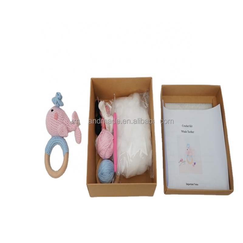 Needle Starter Animal Kit DIY Accessory Handmade Gift Whale Crochet Pattern