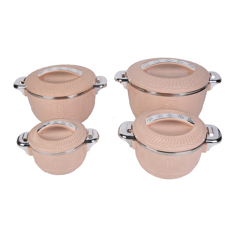 Hot Sale 1L 2.5L 4.5L 6.5L Casseroles Cookware 4 Pcs Set Texture Stainless Steel Casserole Dish Food Keep Fresh With Lid