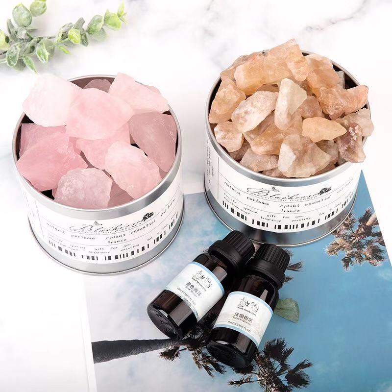 Wholesale Natural Crystal Rough Stone Essential Oil Aroma Diffuser For Healing