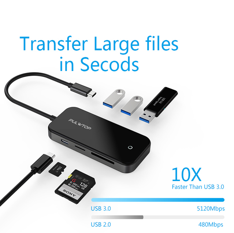 Pulwtop Новое поступление 3,0 usb устройство для чтения карт usb 3,0 мульти кард-ридер