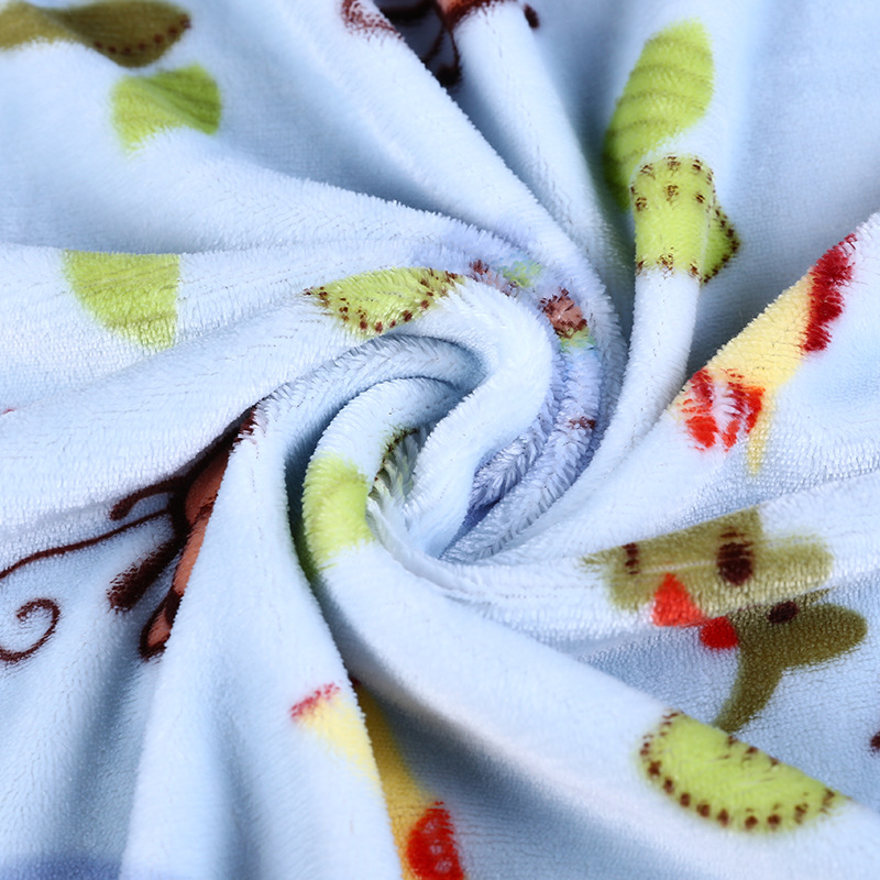 Wholesale Knitted Flannel Fleece 100% Polyester Printing Fabric For Baby