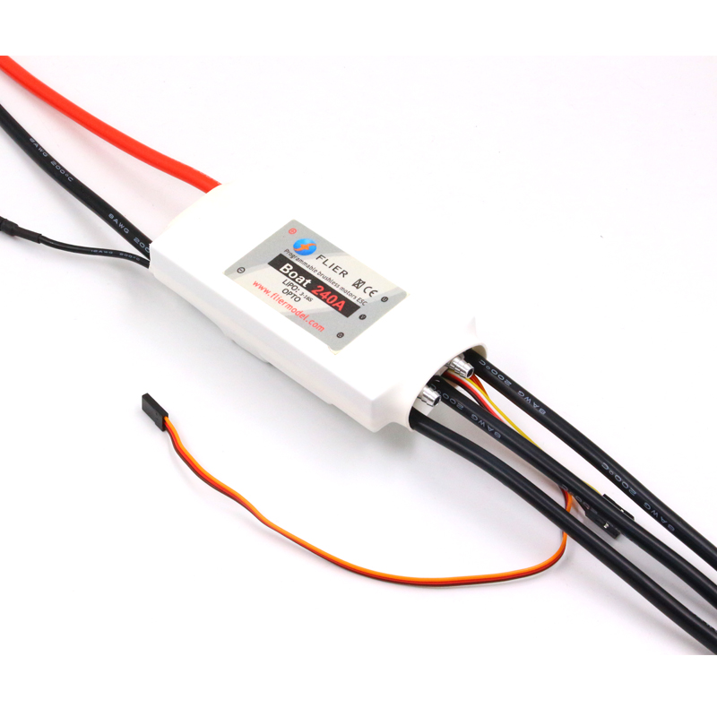 Новый бесщеточный морской регулятор скорости лодки Flier 12S/16S/18S/22S ESC 240A