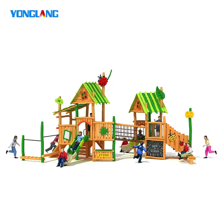 Brand Design Popular Kids Commercial Outdoor Amusement Equipment Children's Playground Set Plastic Slides