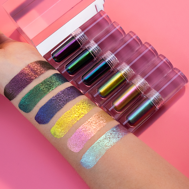 OEM ODM жидкие Duochrome тени для век 10 видов цветов веганские неоновые жидкие тени для век блеск Хамелеон Жидкий Макияж глаз