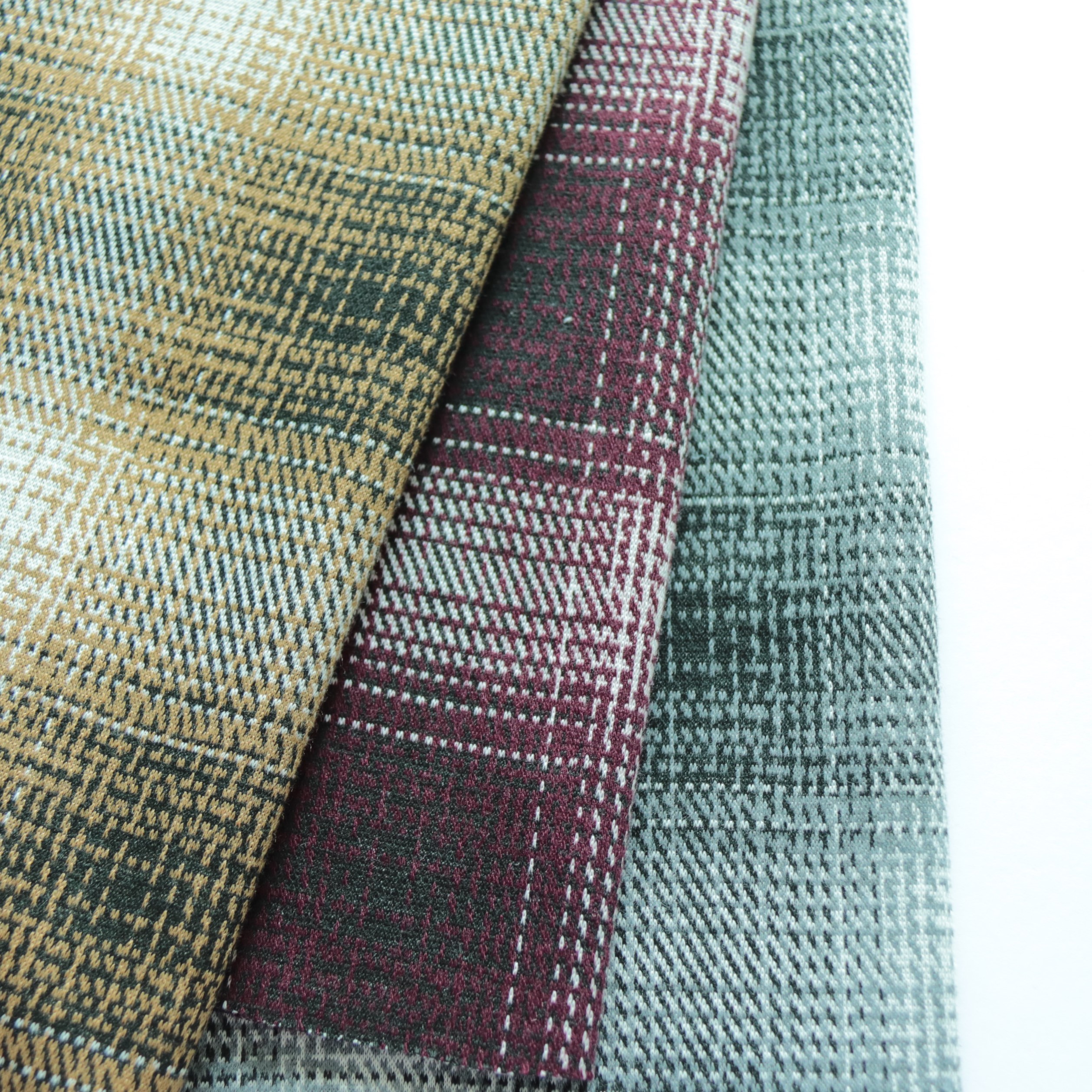 polyester plaid fabric check The gradient lattice fabric stretch plaid fabric