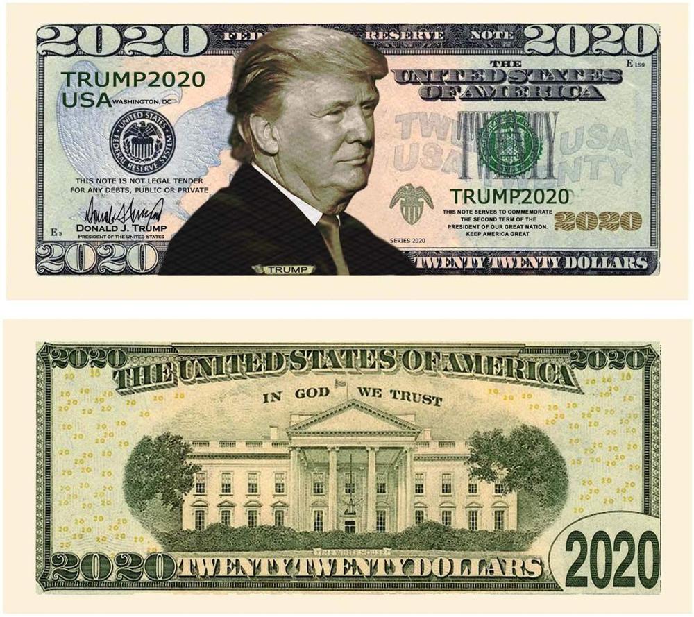 Дональд Трамп Билл набор 10 2020 на перепродажу в президентский доллар Ограниченная серия Новинка Билл на доллары