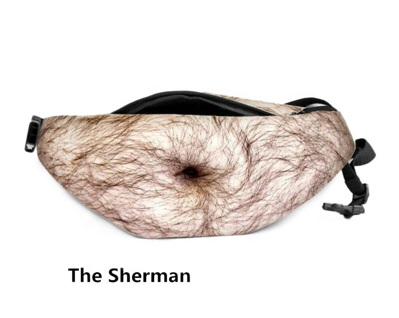 Dad Bag Fake Beer Belly Waist Pack Unisex Fanny Pack White Elephant Gifts Funny Gag gifts