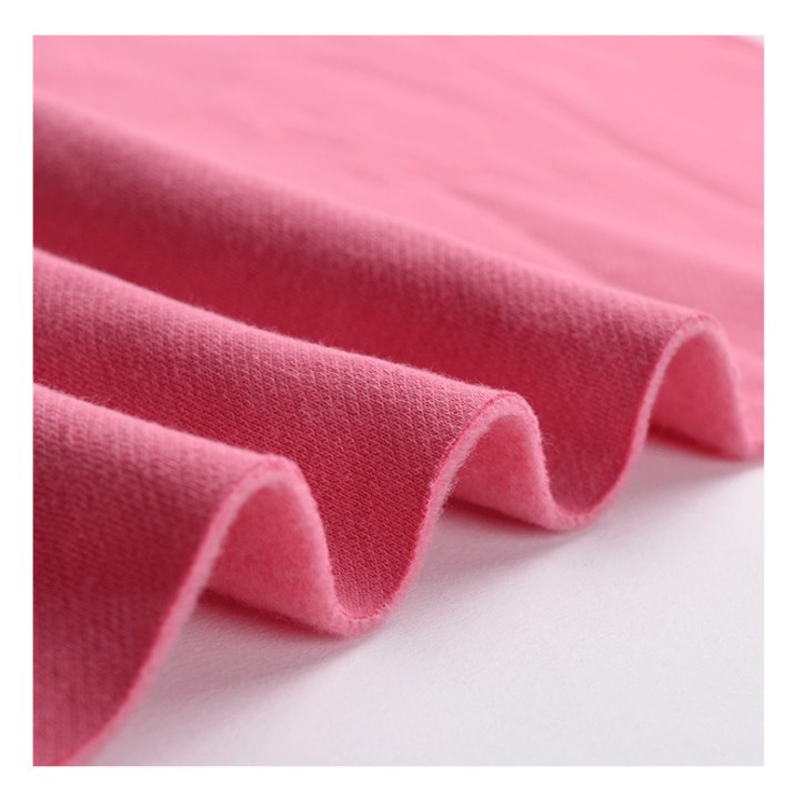 High quality wholesale one side brushed knit fabric solid color 100%polyester fleece fabric for toy