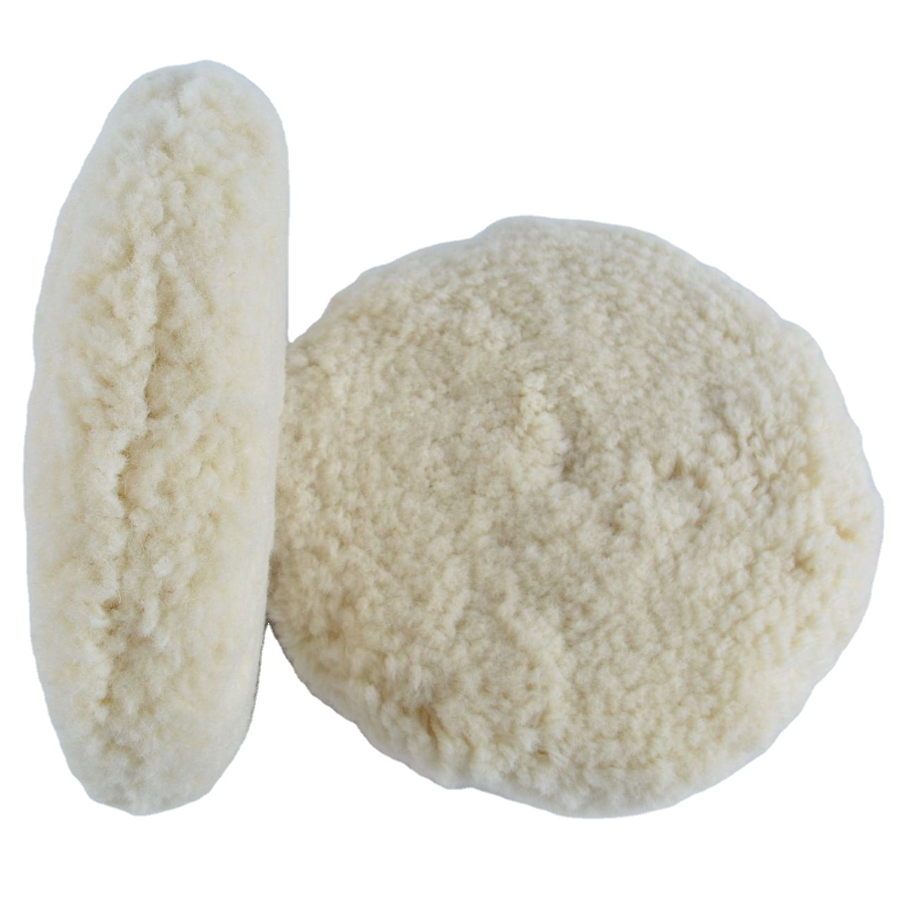 9 Inch Double-sided White Wool Wheel Coarse Wax Polishing Pad To Remove Scratches Wool Pads For Car Buffing