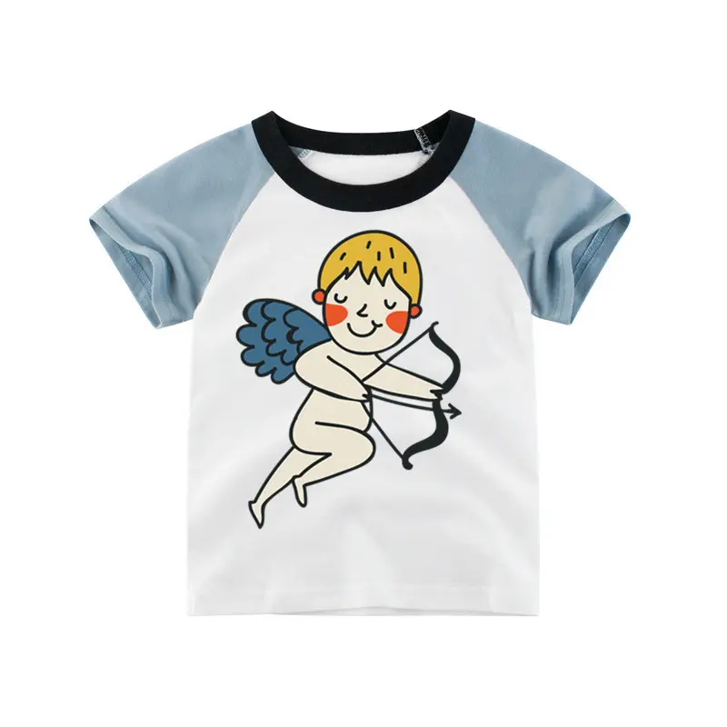100%cotton custom printing kids t shirt Children trendy cheap t shirts wholesale boys summer clothing