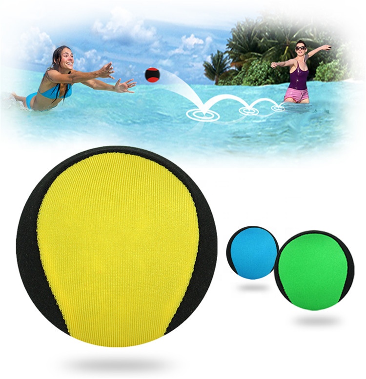 Custom design top quality Beach Water bouncing ball swimming pool play Fabric Cover TPR Gel Water Bounce Ball