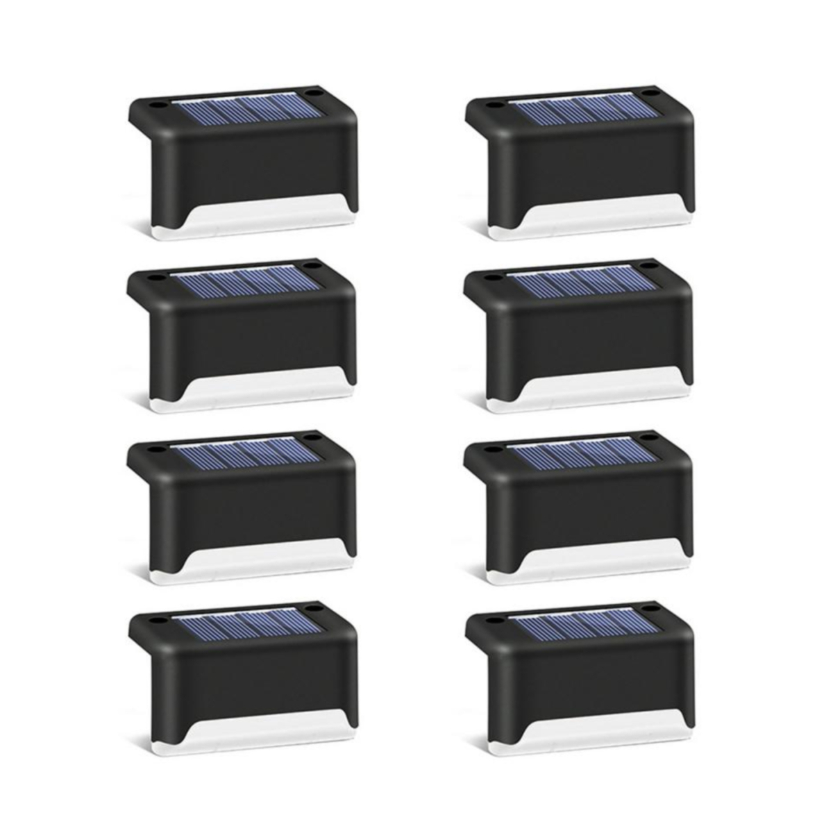 Solar Step Lights Outdoor Waterproof Led Solar Fence Lamp for Steps,Fence,Deck,Railing and Stairs (Warm White)