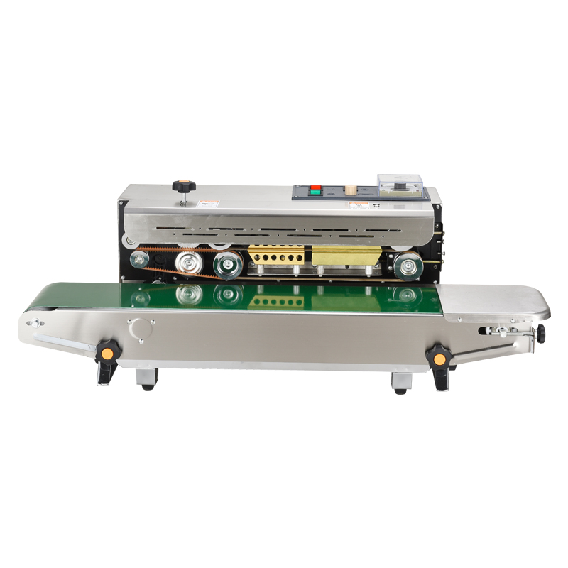 FR-900 heavy duty continuous band plastic bag sealing machine vertical stainless