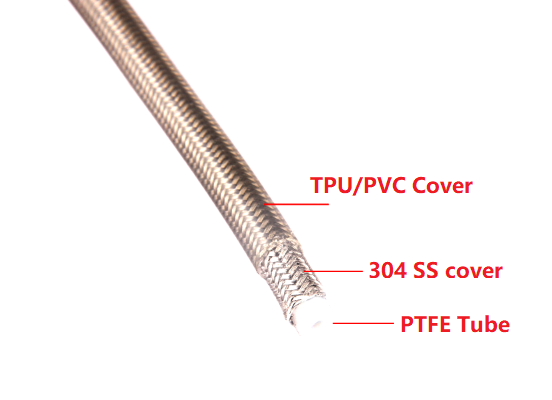 1/2'' PTFE braided hose ptfe hose