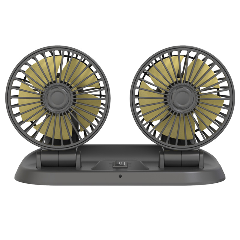 Summer new car home double fan motor adjustable mini double small fan 5v 12 v24v