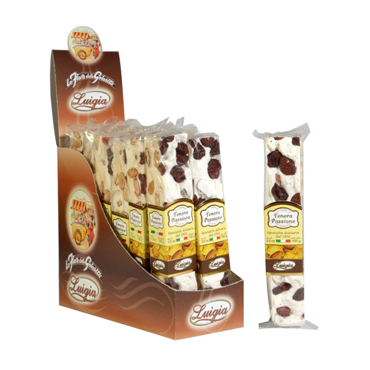 Italy Snacks Sweet Nougat Candy Almond Strawberries Soft Nougat Italian