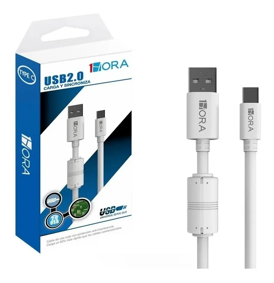 1HORA USB 2.0 Type C Cable Fast Charge Cables Usb To Type c Android Usb C Fast Charger 1.5M Cable