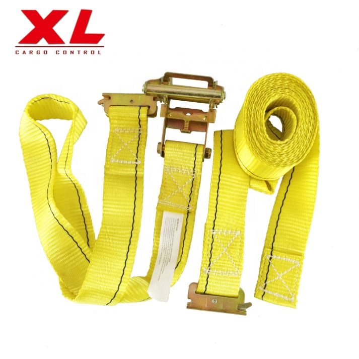 Heavy duty 2-дюймовый ratchet сковать ремни 50 мм 4400lbs e-трек трещотки галстук вниз ремни, стяжный грузовой ремень для перевозки автомобилей
