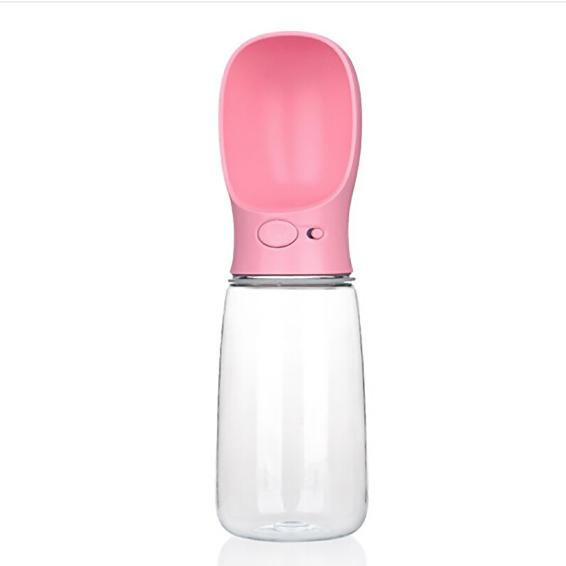 Amazon Hot Selling Travel Portable 350/550ml Plastic Recycling Dog Cat Pet Drinking Water Bottle