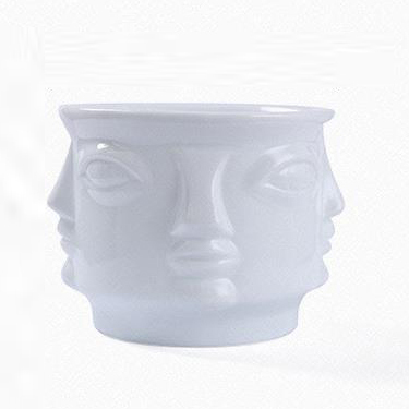 Flower Vase Man Face Modern Ceramic Vase Flowers Pot Planters for Home Decoration Accessories