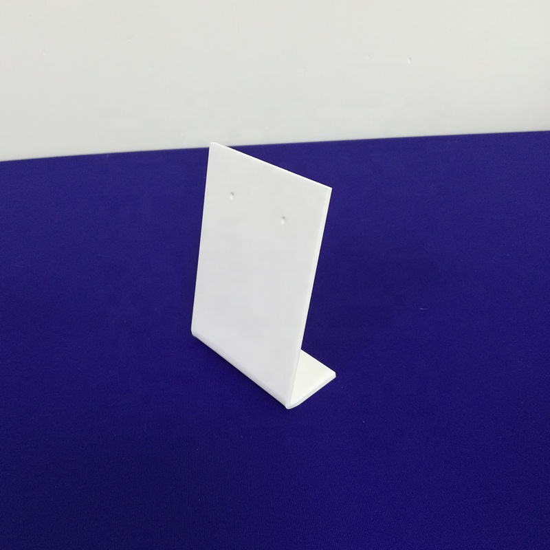 Factory Wholesale Acrylic Earring Display Stand White Acrylic Earring Holder