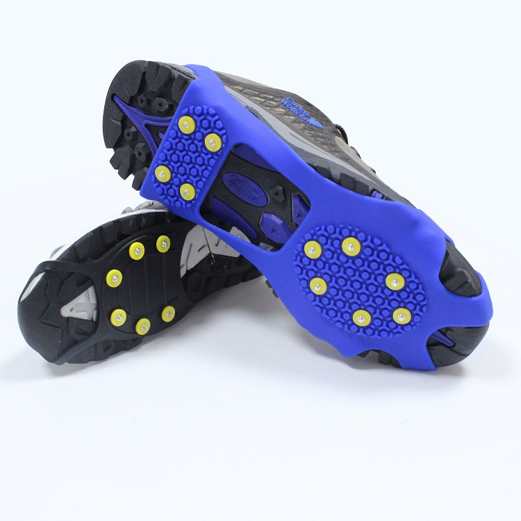 Nonslip over shoe ice cleats grips traction cleats gripper silicone snow crampons shoes