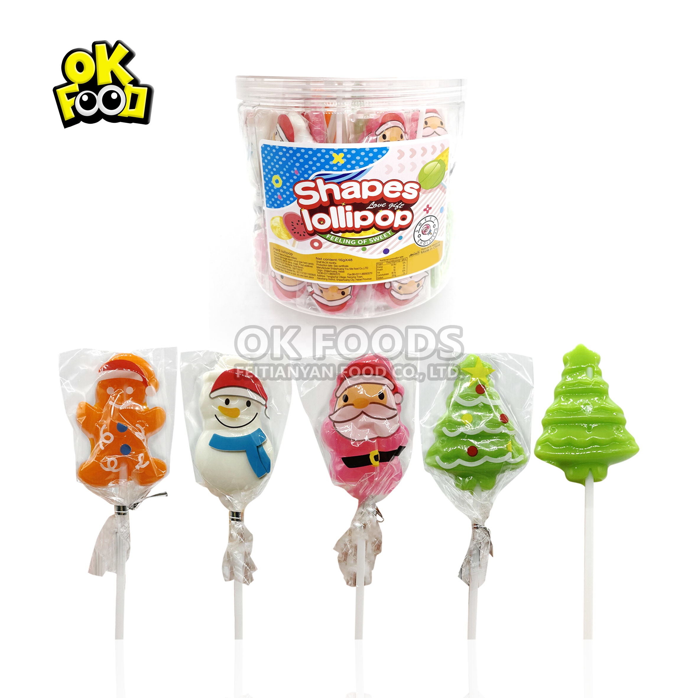 Hot-selling bottled lollipops and Christmas fruity lollipops in 2021 No.596