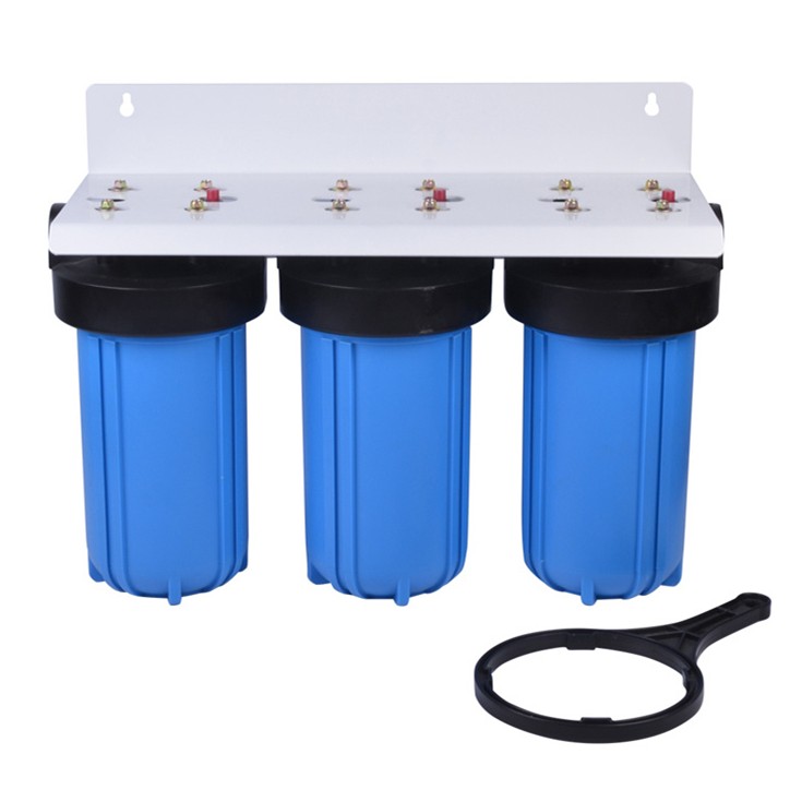 Большая белая бутылка с фильтром для воды agua topone 3 этап 10 дюймов