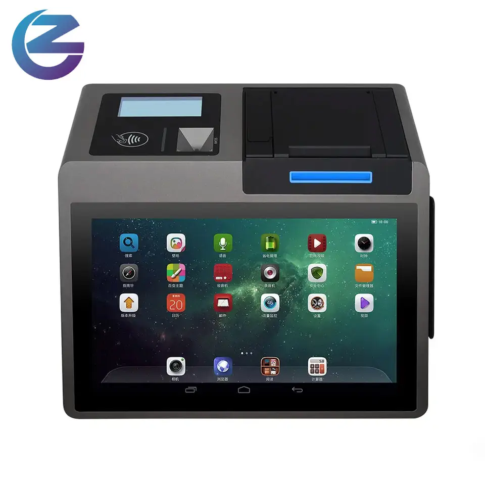 Z100 Android 11 Mini Cash Register Point of Sale Systems Pos Tablet NFC Supermarket Atm Machine All in one Pos Terminal