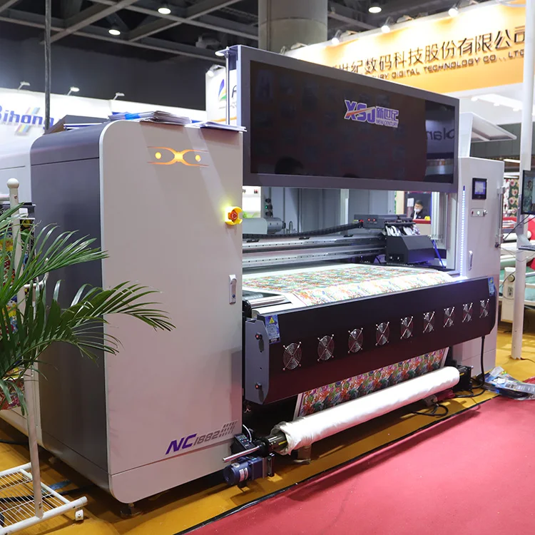 High Speed 240sqm/h 1.8m Sublimation Printer 9 Colors Digital Textile Printing Machine