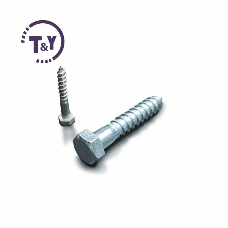 Carbon Steel ASME B18.6.1 Special Timber Wood Screws Din571 Standard Hex Lag Screws
