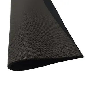 3MM 4MM 5MM SBR SCR CR Black Anti-slip Shark Skin Embossed Neoprene Rubber Sheet Fabric Roll