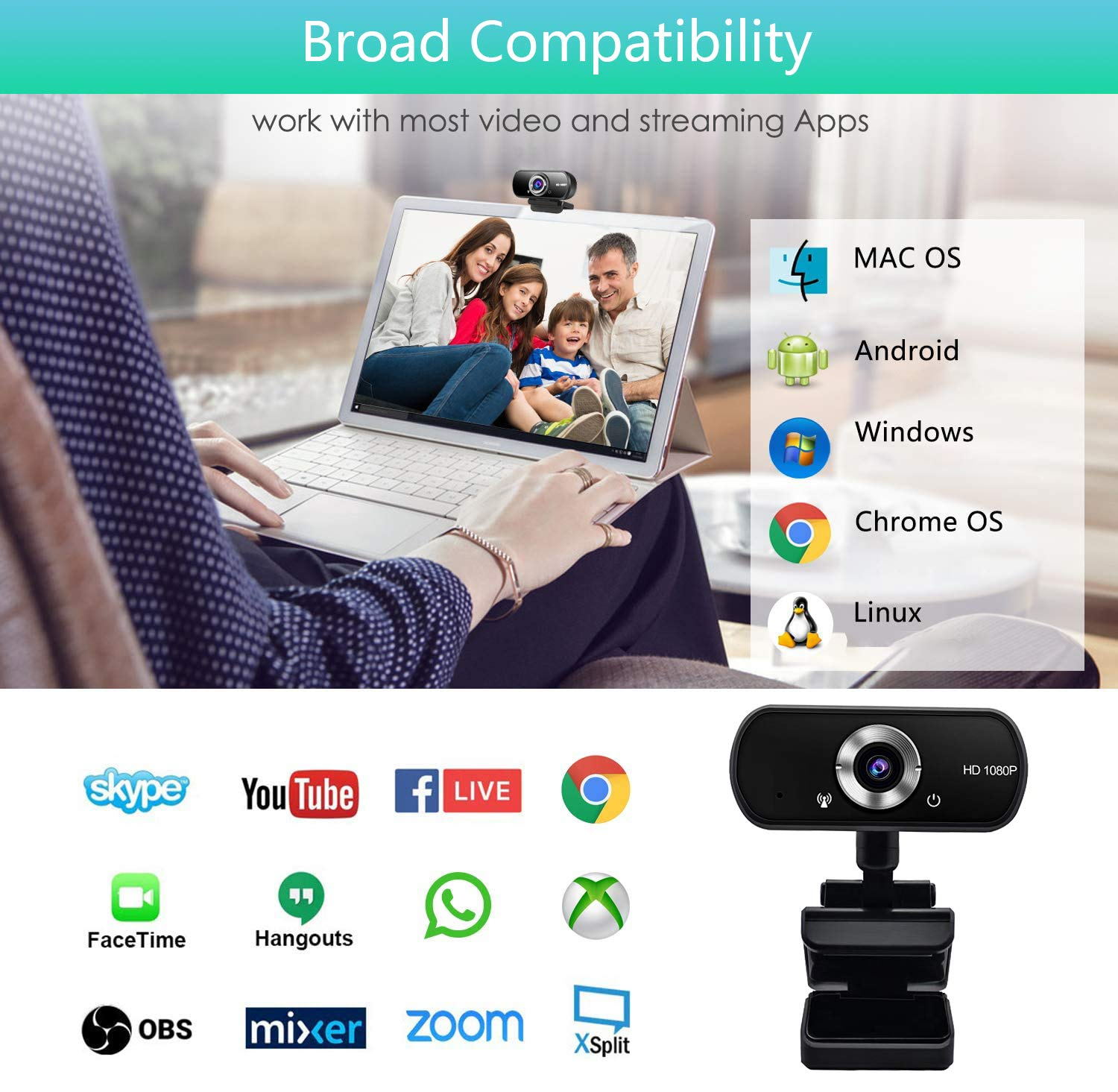 High Definition driver driverless pc camera 1080 web cam 1080P USB Webcam With Built in Microphone HD Webcam Laptop PC