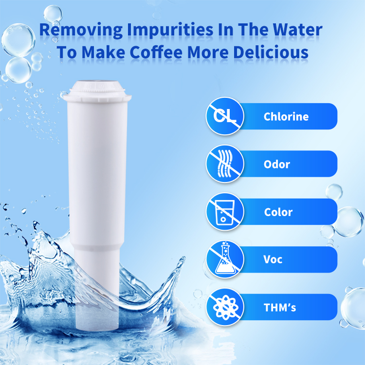 NSF42 certified food grade water filter replacemen for Juar white coffee machine water filter