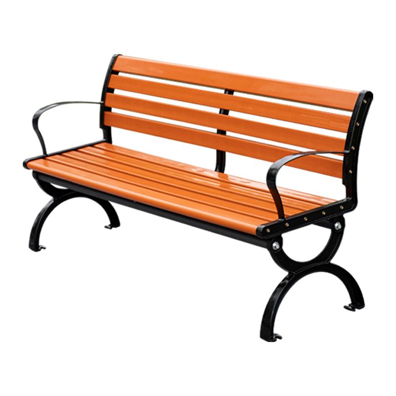 Park chair Outdoor Square Solid Wood chair Leisure Outdoor chair