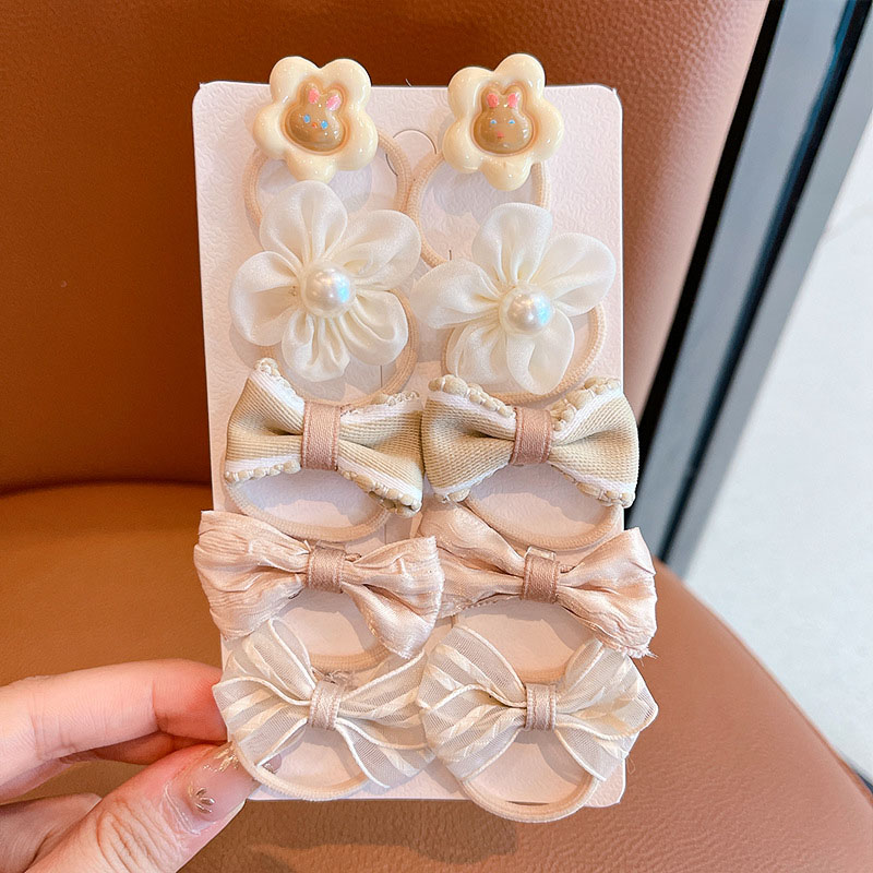 Wholesale Children Head Rope Cute Little Girl Princess Hair Ring Baby Elastic Rubber Band