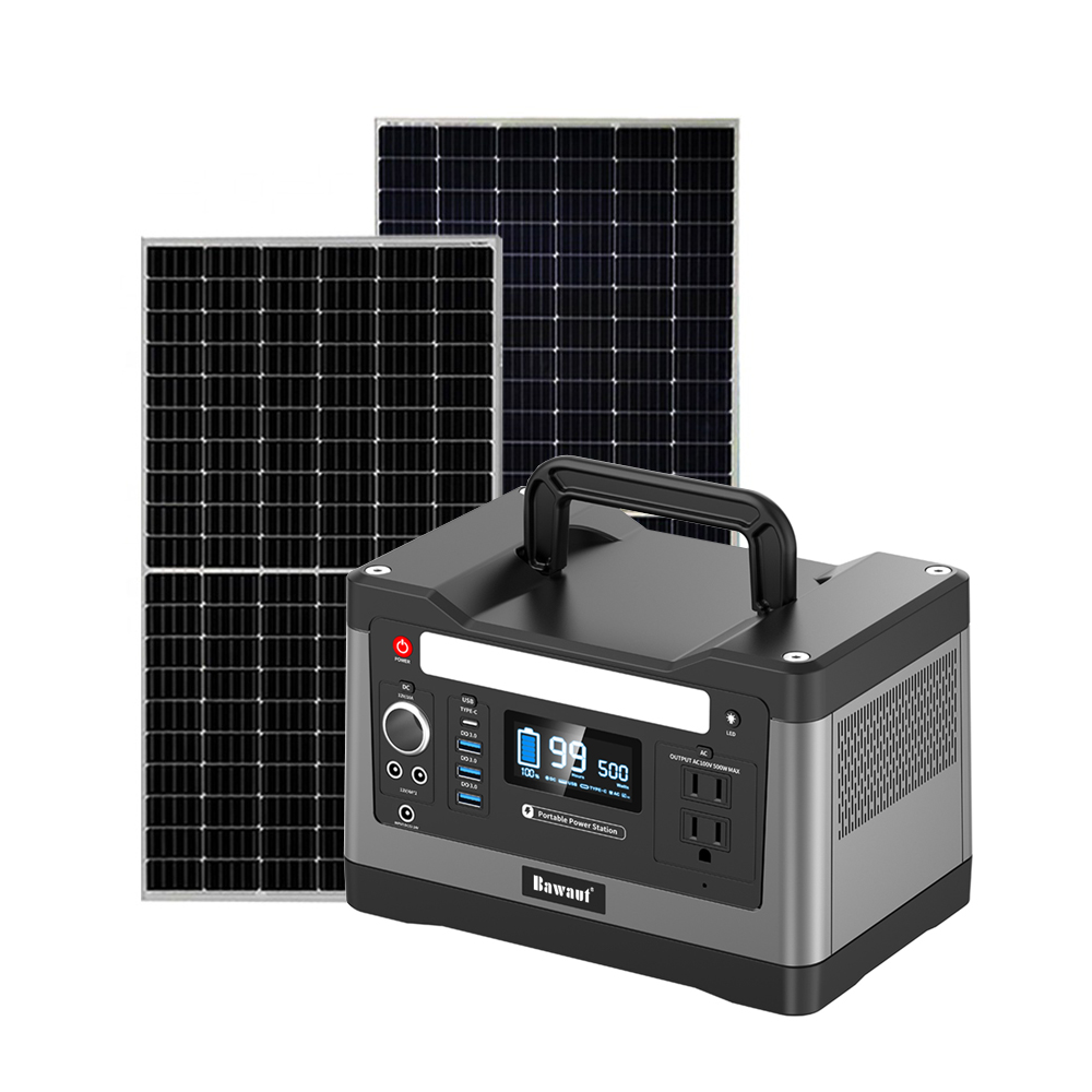 Generador silencioso 500w 500Wh электростанция для лагеря литий с немодулированным синусоидальным сигналом на солнечной батарее
