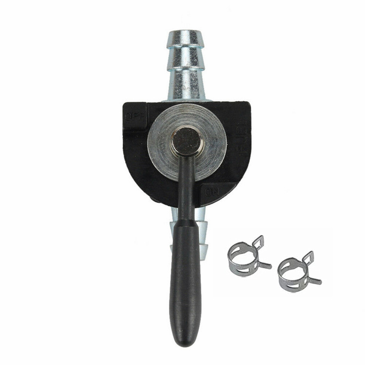 Fuel Shut Off Valve 1/4" Fuel Line Lawn Mower for Oregon 07-403 & Scag 48568 & Rotary 868 with 2 Hose Clamps