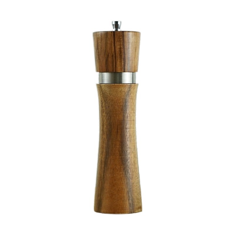 CL035 8/10 inch Manual Sea Salt and Pepper Mills for Seasoning Meal Prep Cooking Wood Spice Pepper Mill Ceramic Grinder