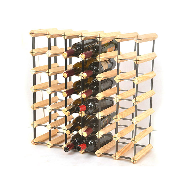 42 Bottle Bordex Modular Wood and Metal Wine Rack