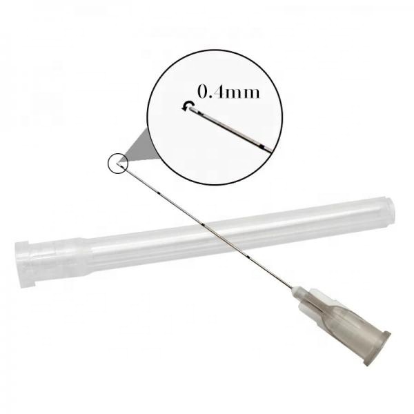 25 г 50 мм микро cannula иглы пластиковые canula для дермального наполнителя