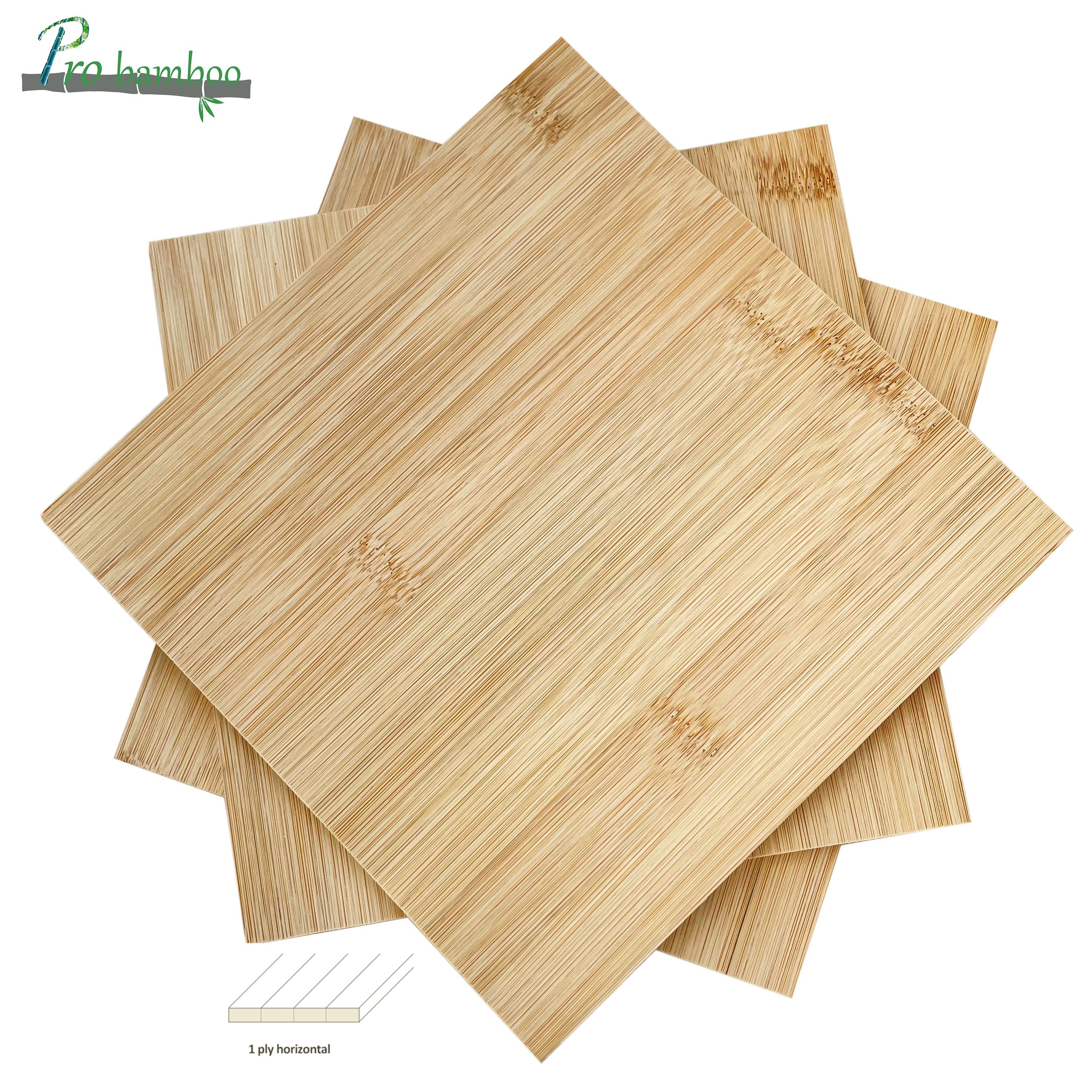 4-6 years natural moso bamboo timber raw materials high quality plain pressed 1 single layer bamboo boards products for craft