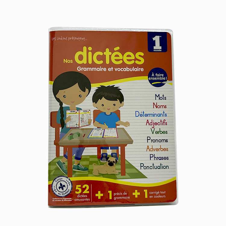 Custom Education Workbook Printing Softcover Books French Textbook School Textbook Printing Services For Students