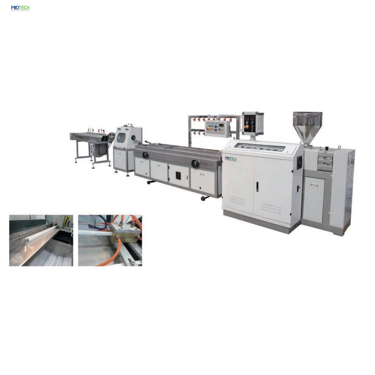 PC /PMMA/PE LED Light/Lamp/Tube Cover Profile Extrusion extruder Making Machine
