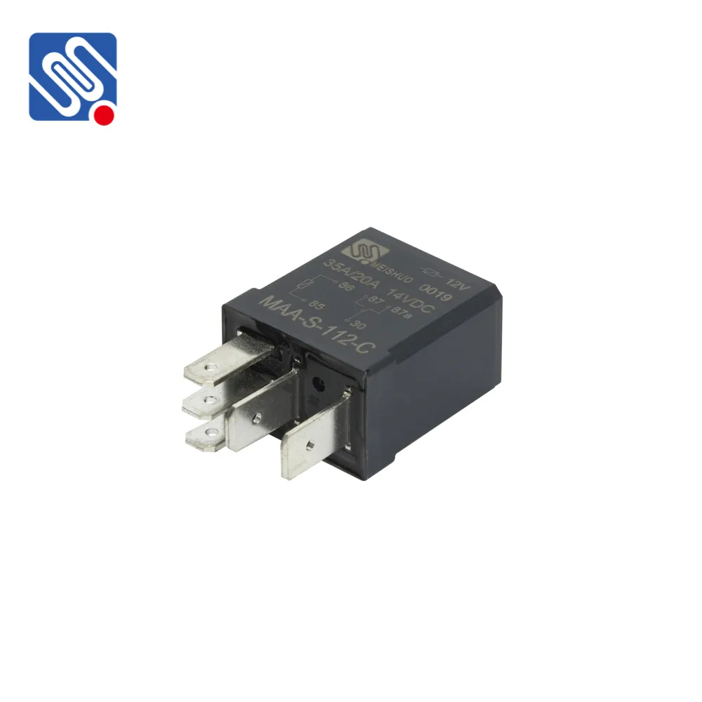 Meishuo MAA-S-112-C High Quality 5 Pin 12v Relay 35a 14vdc Automotive Relay