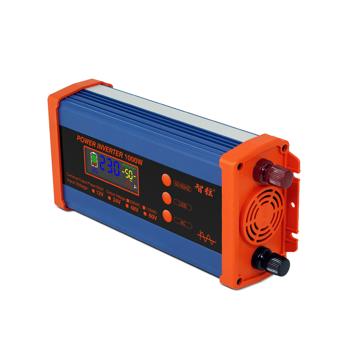 Pure Sine Wave Inverter USB Type C 5000W 4000W 3000W LCD Display DC 12V 24V To AC 220V 240V Voltage Converter Power Supply