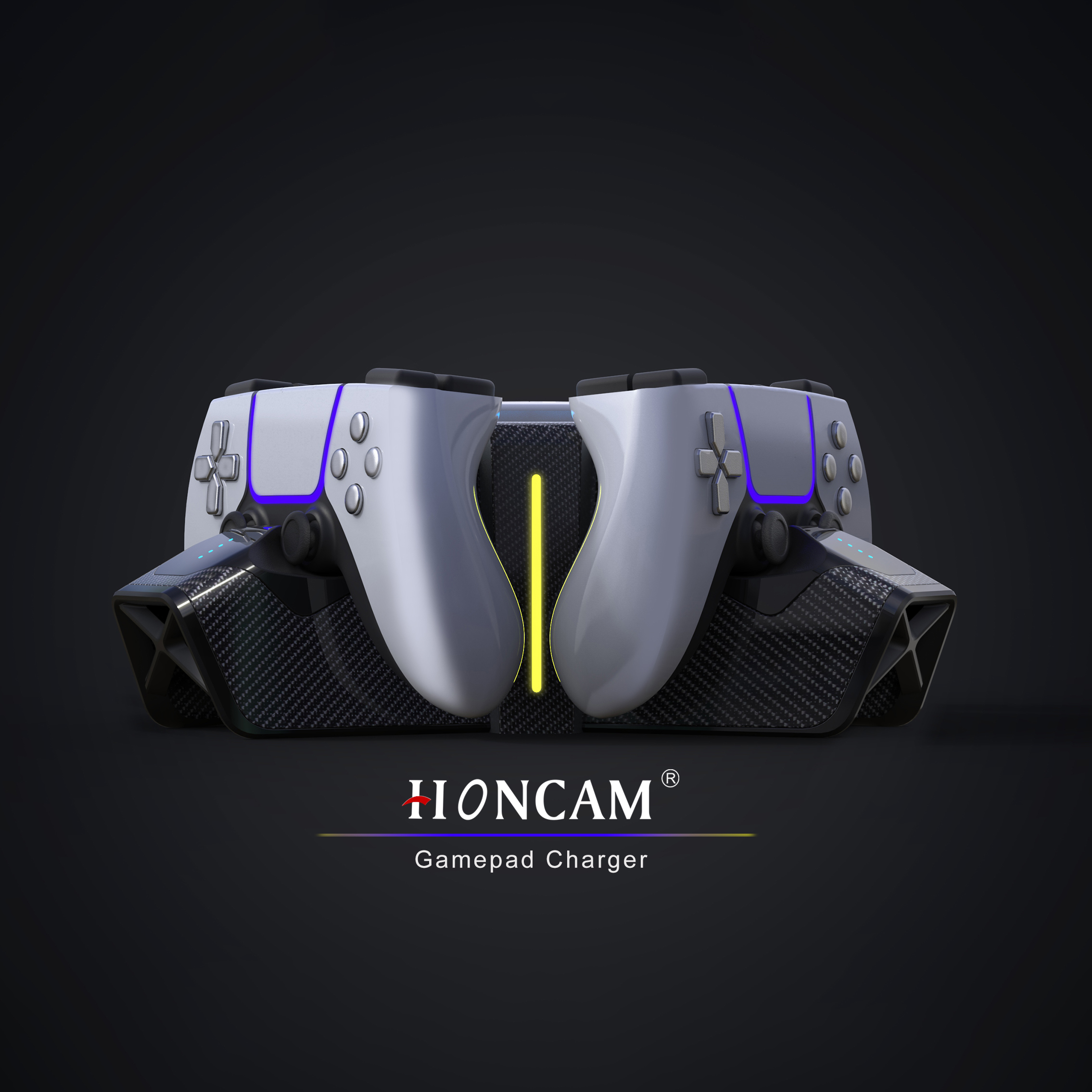 Honcam горячая Распродажа PS5 аксессуары Dualsense контроллер зарядная станция Подставка для Playstation 5 Dualsense