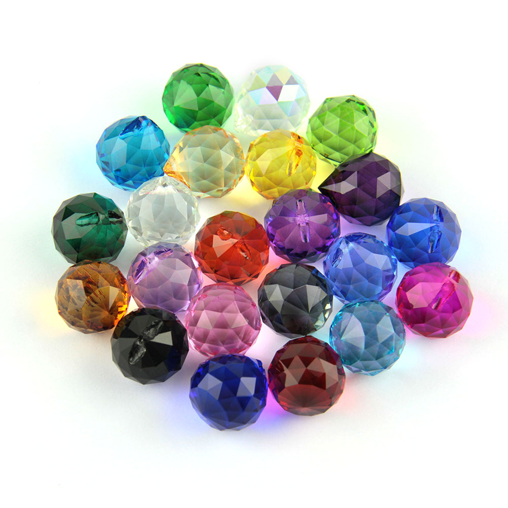 K9 Crystal Chandelier Parts One Hole Glass Curtain Pendant Furniture Transparent Partition Curtain