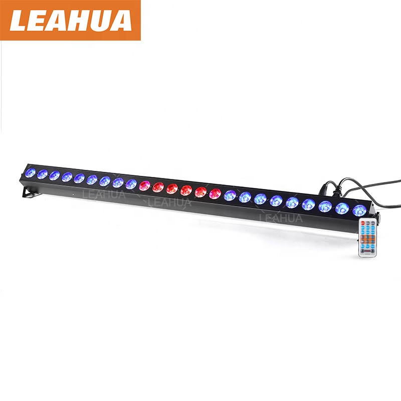 Stage Lights LED Wall Wash Light 24pcs 4W RGBW 4in1 LED Wall Wash Bar DMX512 LED Wall Wash Lights Party Night Club